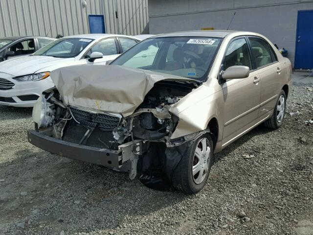 2T1BR32E57C764337 - 2007 TOYOTA COROLLA CE GOLD photo 2