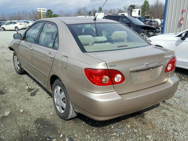 2T1BR32E57C764337 - 2007 TOYOTA COROLLA CE GOLD photo 3