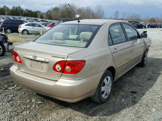 2T1BR32E57C764337 - 2007 TOYOTA COROLLA CE GOLD photo 4