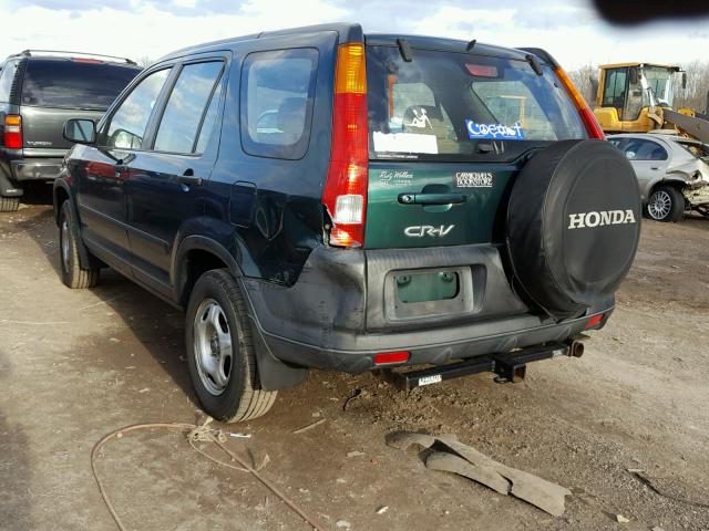 SHSRD78434U226478 - 2004 HONDA CR-V LX GREEN photo 3