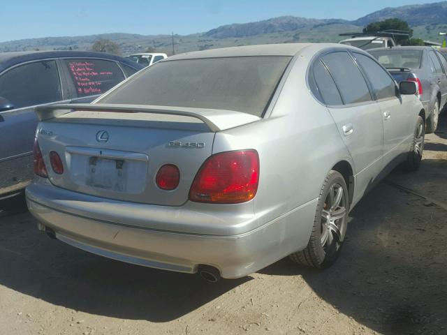 JT8BL69S130013222 - 2003 LEXUS GS 430 SILVER photo 4