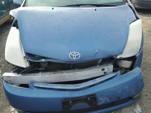 JTDKB20UX40025334 - 2004 TOYOTA PRIUS BLUE photo 7