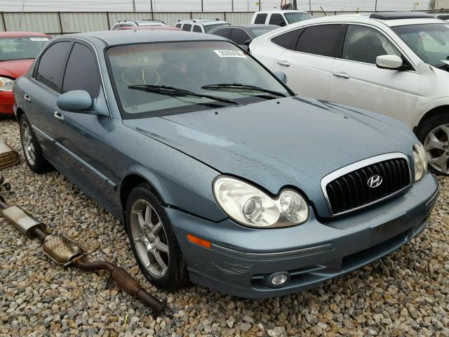 KMHWF25S94A024274 - 2004 HYUNDAI SONATA GL TEAL photo 1