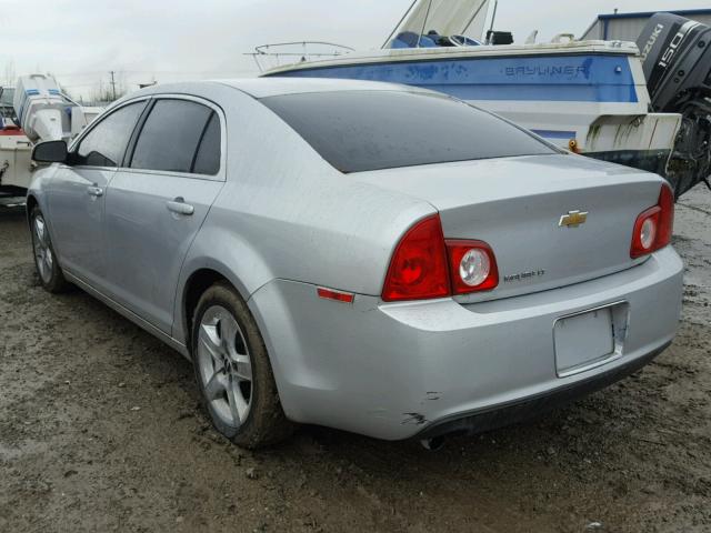 1G1ZC5EB8AF296219 - 2010 CHEVROLET MALIBU 1LT SILVER photo 3