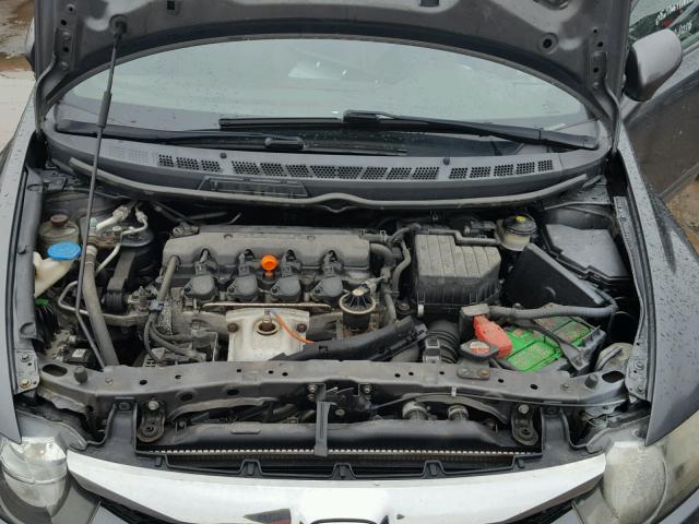19XFA16849E011663 - 2009 HONDA CIVIC EX ნაცრისფერი ფოტო 7
