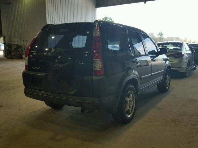 JHLRD78565C048454 - 2005 HONDA CR-V LX BLACK photo 4