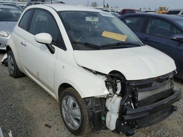 3C3CFFAR7CT366304 - 2012 FIAT 500 POP WHITE photo 1