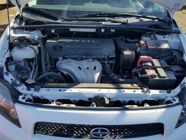 JTKDE167380274701 - 2008 TOYOTA SCION TC WHITE photo 7