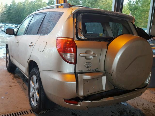 JTMBK31V176027391 - 2007 TOYOTA RAV4 LIMIT GOLD photo 3