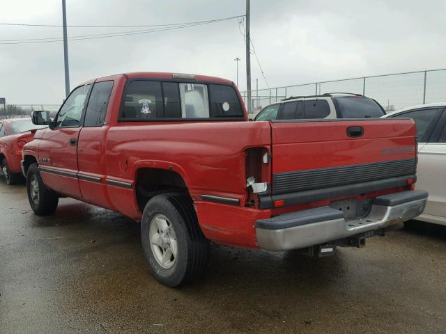 3B7HC13Y4VG700334 - 1997 DODGE RAM 1500 RED photo 3