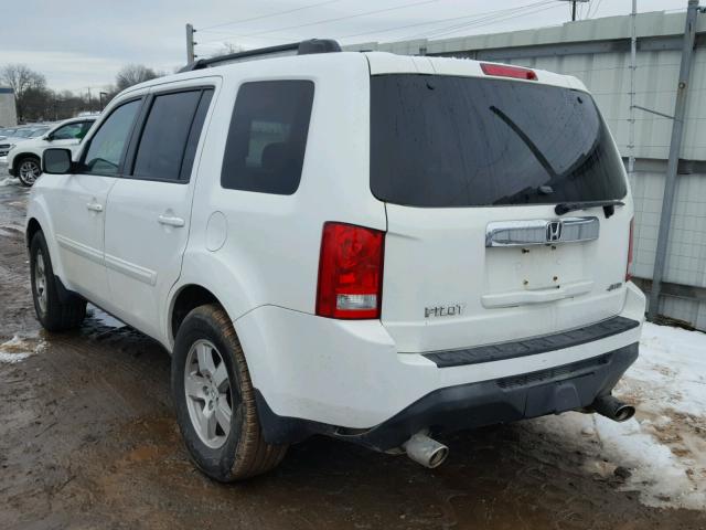 5FNYF4H59BB024472 - 2011 HONDA PILOT EXL WHITE photo 3