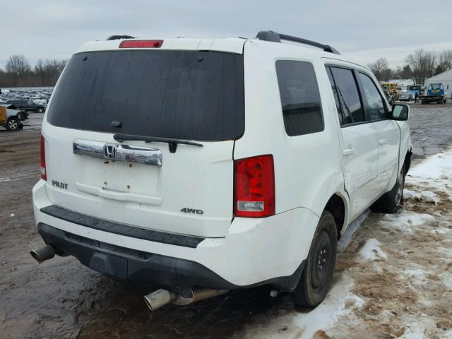 5FNYF4H59BB024472 - 2011 HONDA PILOT EXL WHITE photo 4