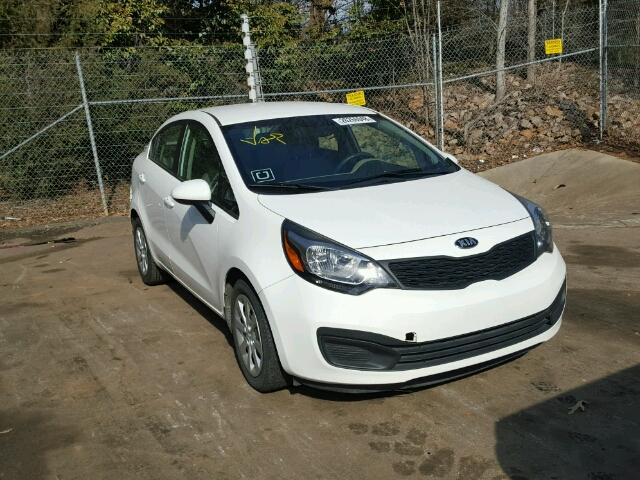 KNADM4A30E6326811 - 2014 KIA RIO LX WHITE photo 1