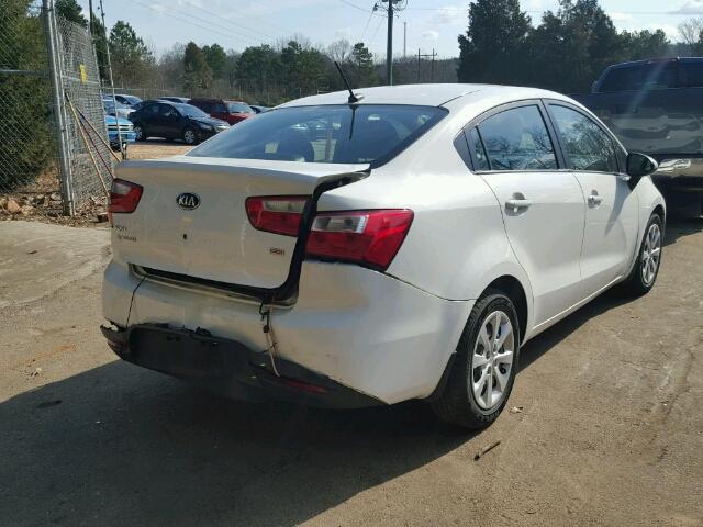 KNADM4A30E6326811 - 2014 KIA RIO LX Սպիտակ լուսանկար 4