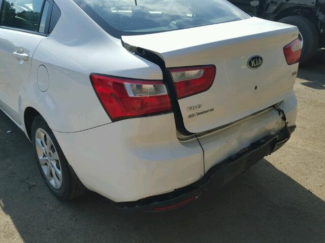 KNADM4A30E6326811 - 2014 KIA RIO LX Սպիտակ լուսանկար 9