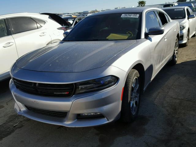 2C3CDXJG1FH926602 - 2015 DODGE CHARGER SX SILVER photo 2