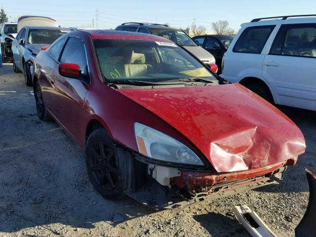 1HGCM82734A012008 - 2004 HONDA ACCORD EX RED photo 1