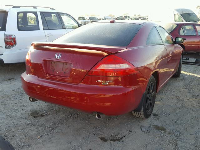 1HGCM82734A012008 - 2004 HONDA ACCORD EX RED photo 4