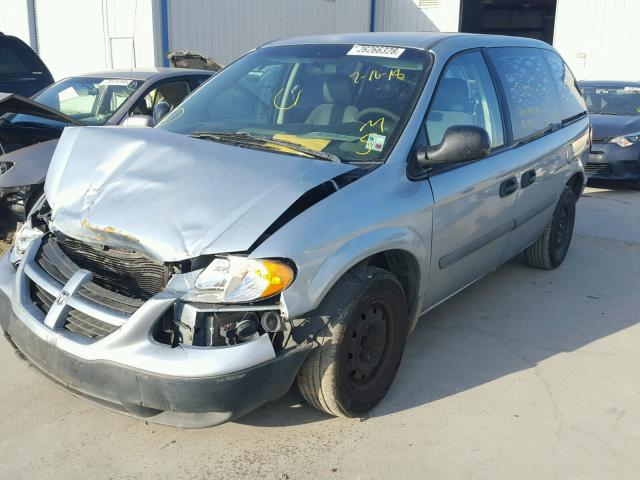 1D4GP25B56B657022 - 2006 DODGE CARAVAN SE BLUE photo 2