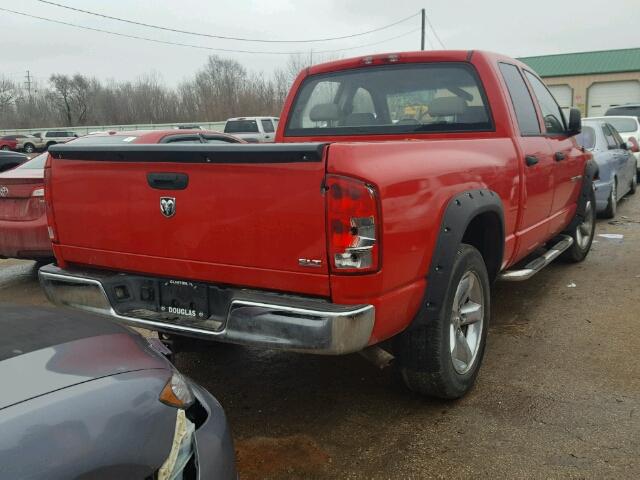 1D7HA18N06J110688 - 2006 DODGE RAM 1500 S RED photo 4