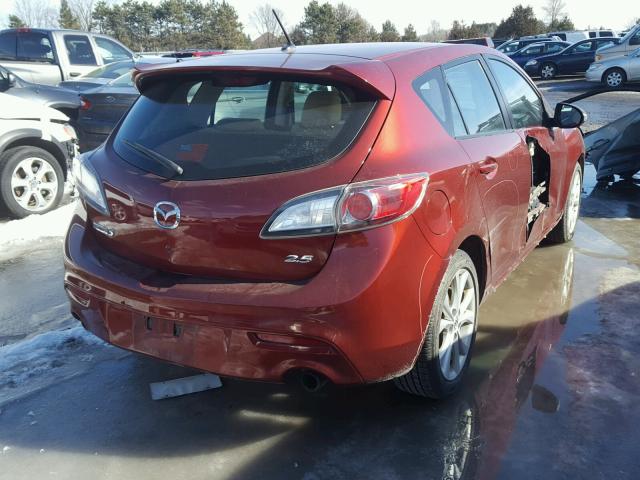 JM1BL1H58A1135826 - 2010 MAZDA 3 S RED photo 4