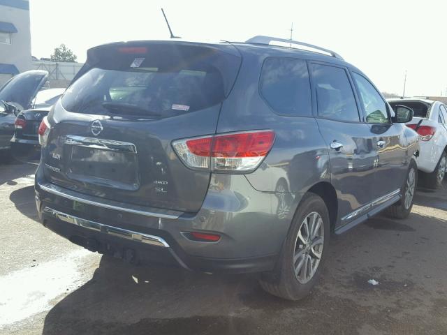 5N1AR2MM5FC601703 - 2015 NISSAN PATHFINDER GRAY photo 4