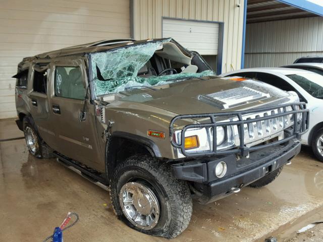 5GRGN23U65H100833 - 2005 HUMMER H2 GREEN photo 1