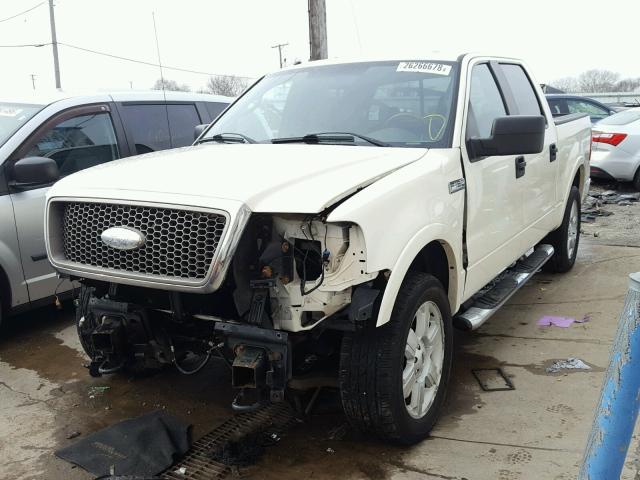 1FTPW14V38FA87734 - 2008 FORD F150 SUPER WHITE photo 2