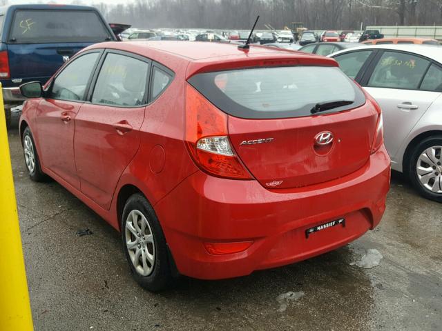 KMHCT5AE9CU052408 - 2012 HYUNDAI ACCENT GLS RED photo 3