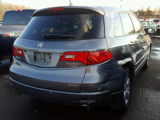 5J8TB18268A017914 - 2008 ACURA RDX GRAY photo 4