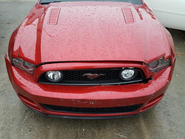 1ZVBP8CF8D5215165 - 2013 FORD MUSTANG GT RED photo 7