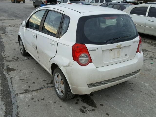 KL1TD6DE0AB096851 - 2010 CHEVROLET AVEO LS WHITE photo 3