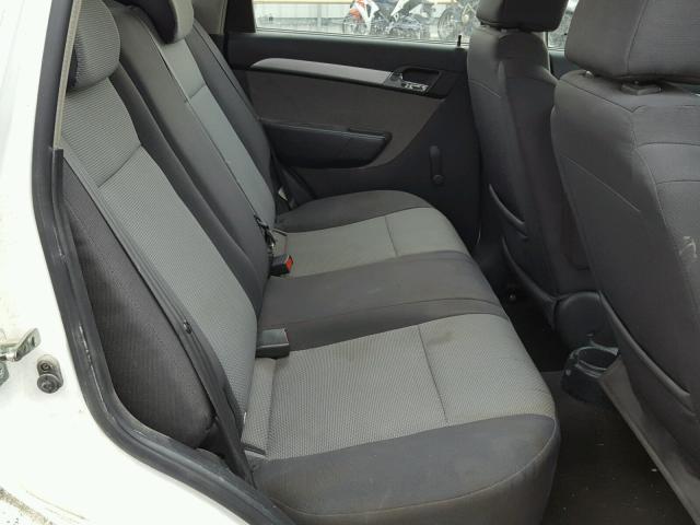 KL1TD6DE0AB096851 - 2010 CHEVROLET AVEO LS WHITE photo 6
