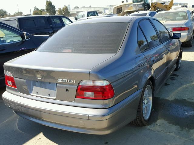 WBADT63402CH86359 - 2002 BMW 530 I AUTO GRAY photo 4