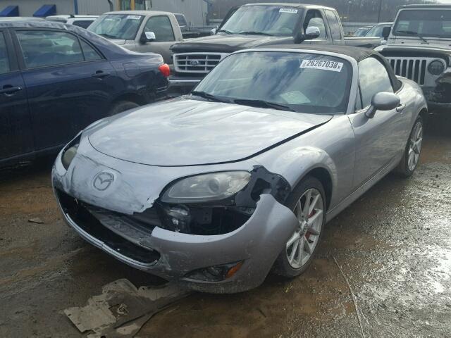 JM1NC25F990200457 - 2009 MAZDA MX-5 MIATA SILVER photo 2