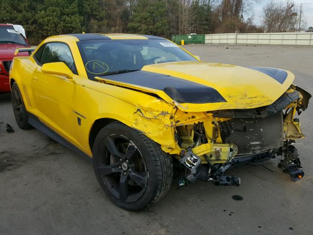 2G1FK1EJ3C9141109 - 2012 CHEVROLET CAMARO 2SS YELLOW photo 1