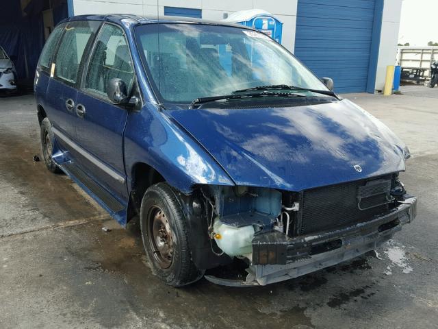 2B4GP2537YR688697 - 2000 DODGE CARAVAN BLUE photo 1