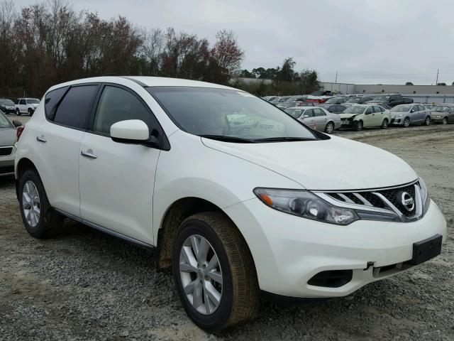 JN8AZ1MU8DW206820 - 2013 NISSAN MURANO S WHITE photo 1