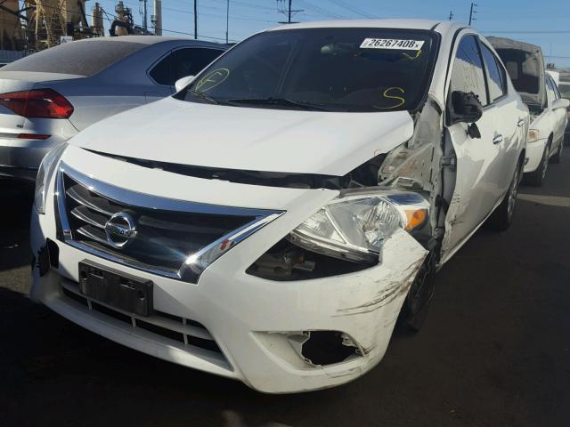 3N1CN7AP9FL852963 - 2015 NISSAN VERSA S WHITE photo 2