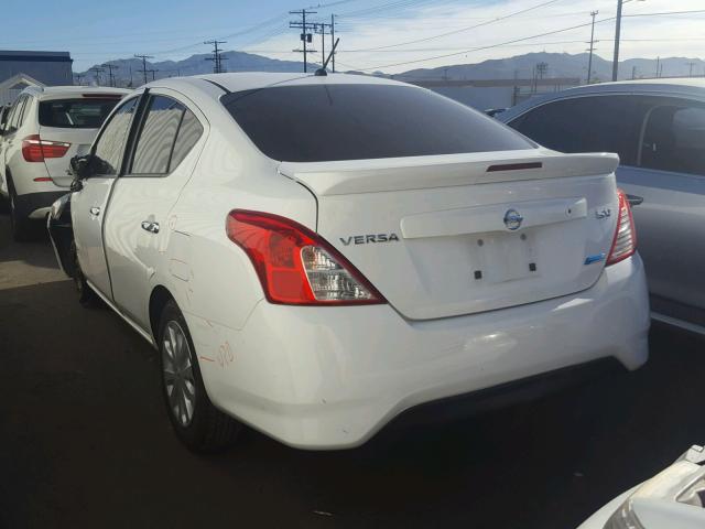 3N1CN7AP9FL852963 - 2015 NISSAN VERSA S WHITE photo 3