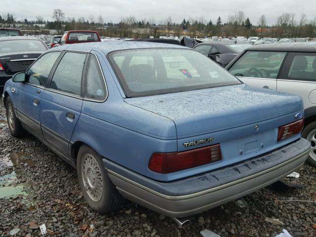 1FABP5348KG231177 - 1989 FORD TAURUS LX BLUE photo 3