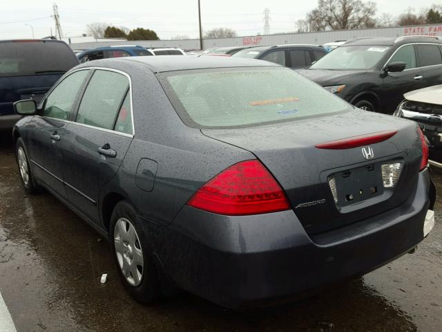 1HGCM56467A006657 - 2007 HONDA ACCORD LX GRAY photo 3