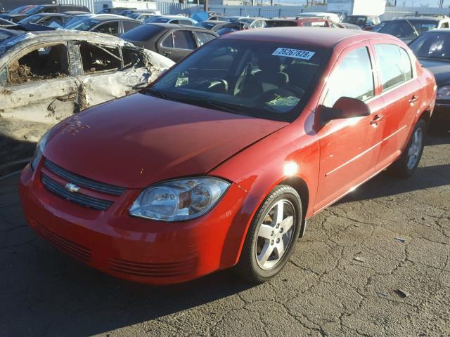 1G1AF5F50A7237155 - 2010 CHEVROLET COBALT 2LT RED photo 2