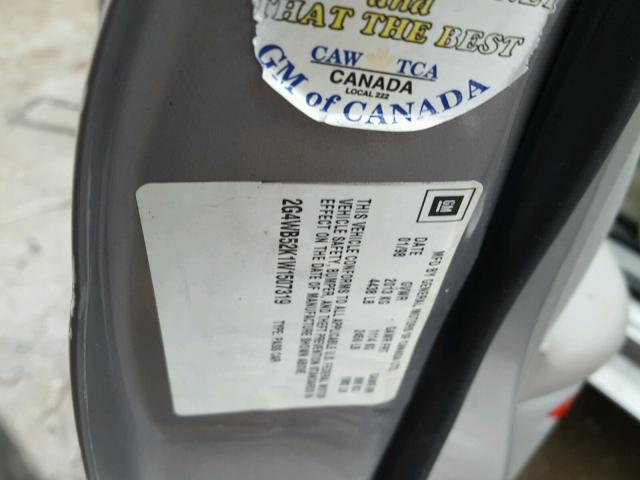 2G4WB52K1W1507319 - 1998 BUICK REGAL LS 银色 照片 10