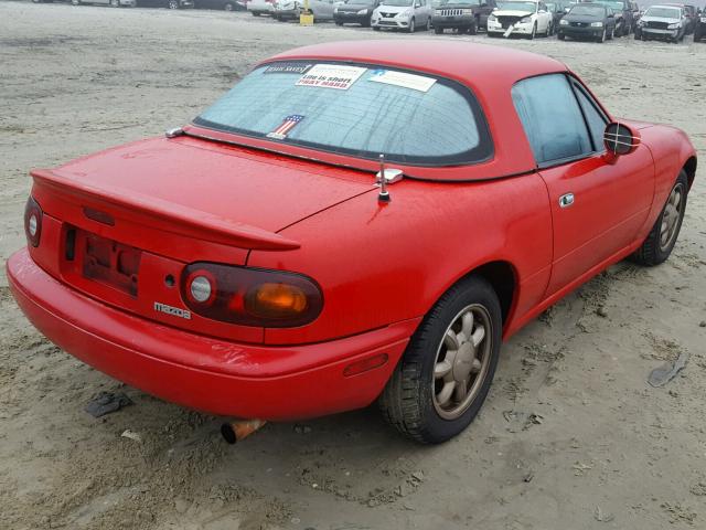 JM1NA3517N1301520 - 1992 MAZDA MX-5 MIATA RED photo 4