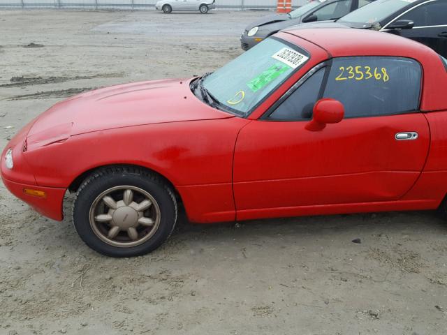 JM1NA3517N1301520 - 1992 MAZDA MX-5 MIATA RED photo 9