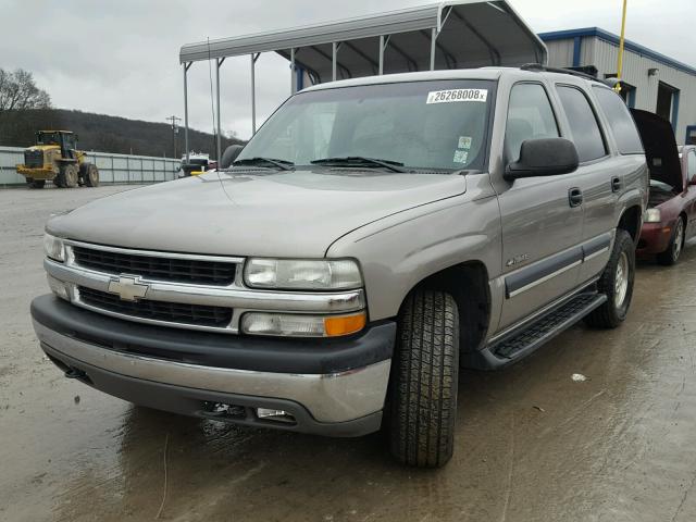 1GNEK13Z42J324525 - 2002 CHEVROLET TAHOE K150 TAN photo 2