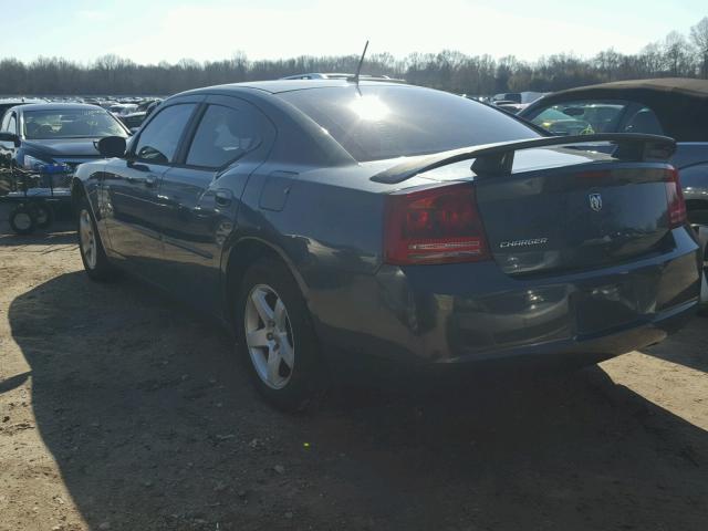 2B3KA43R28H144438 - 2008 DODGE CHARGER BLUE photo 3