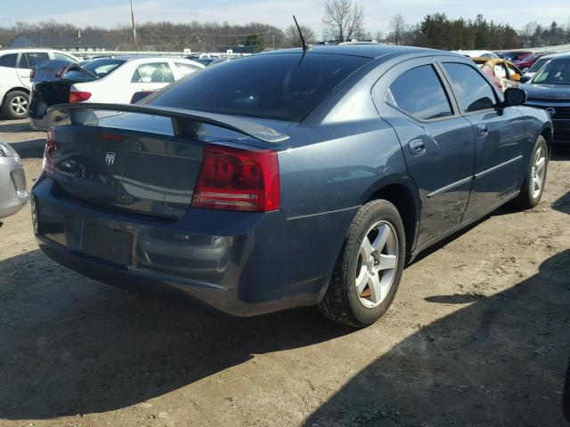 2B3KA43R28H144438 - 2008 DODGE CHARGER BLUE photo 4