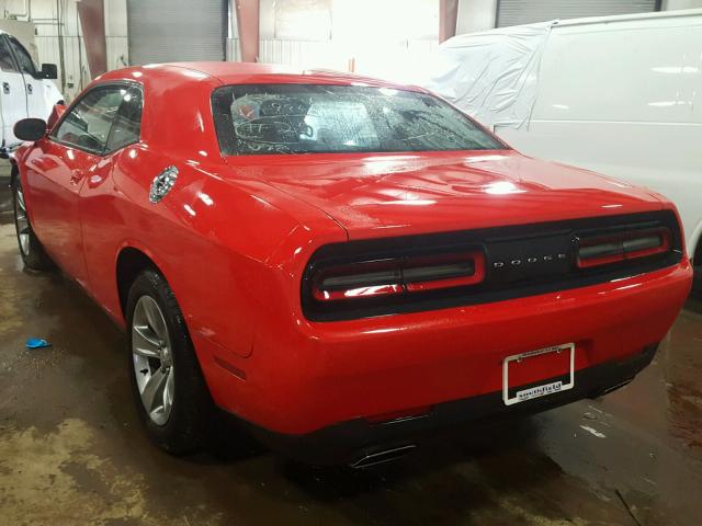 2C3CDZAGXGH289965 - 2016 DODGE CHALLENGER RED photo 3